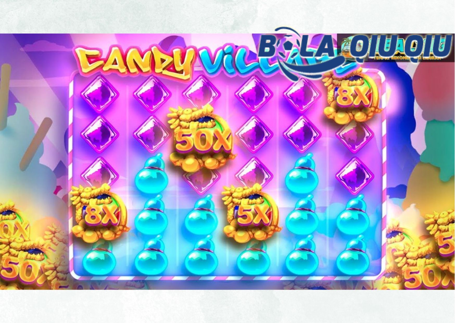 Detail Fitur Pengganda di Slot Candy Village Situs Bolaqiuqiu