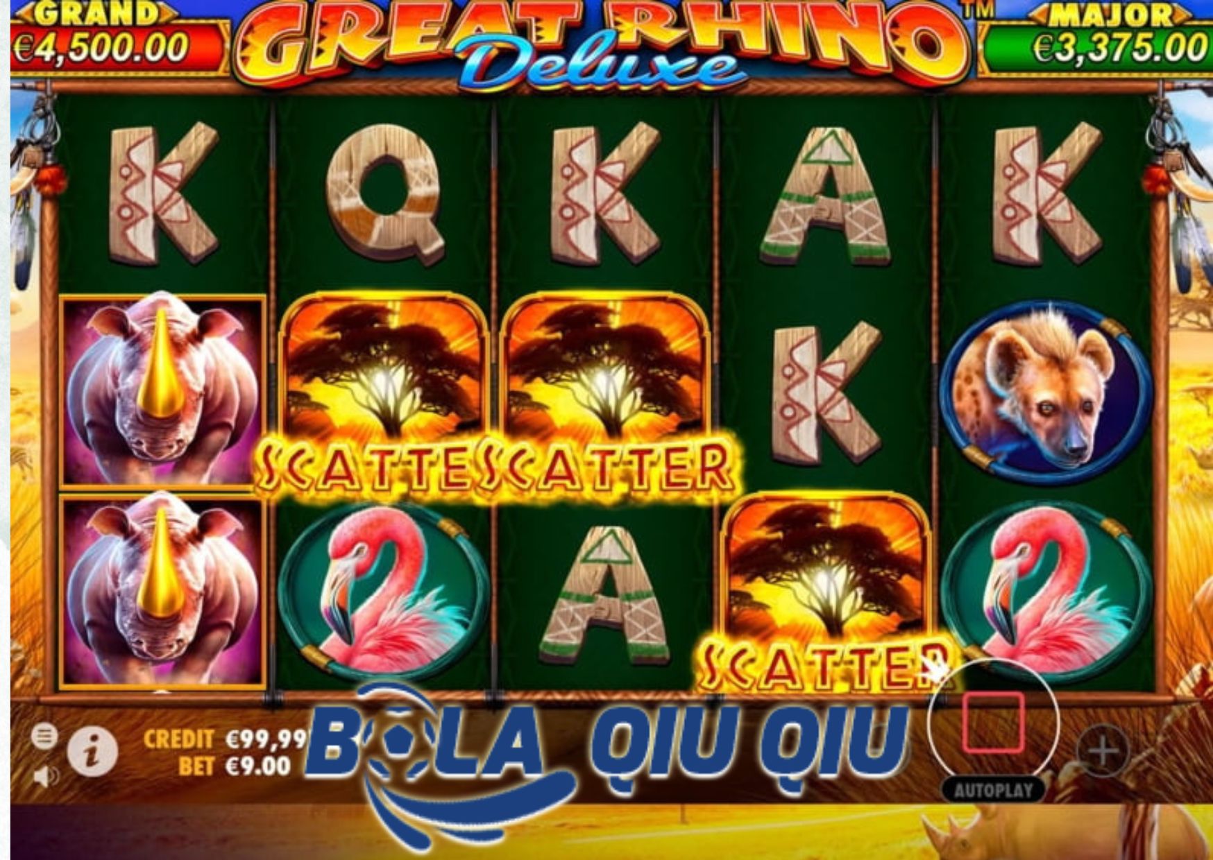 Penjelasan Jackpot Progresif pada Slot Great Rhino di situs bolaqiuqiu