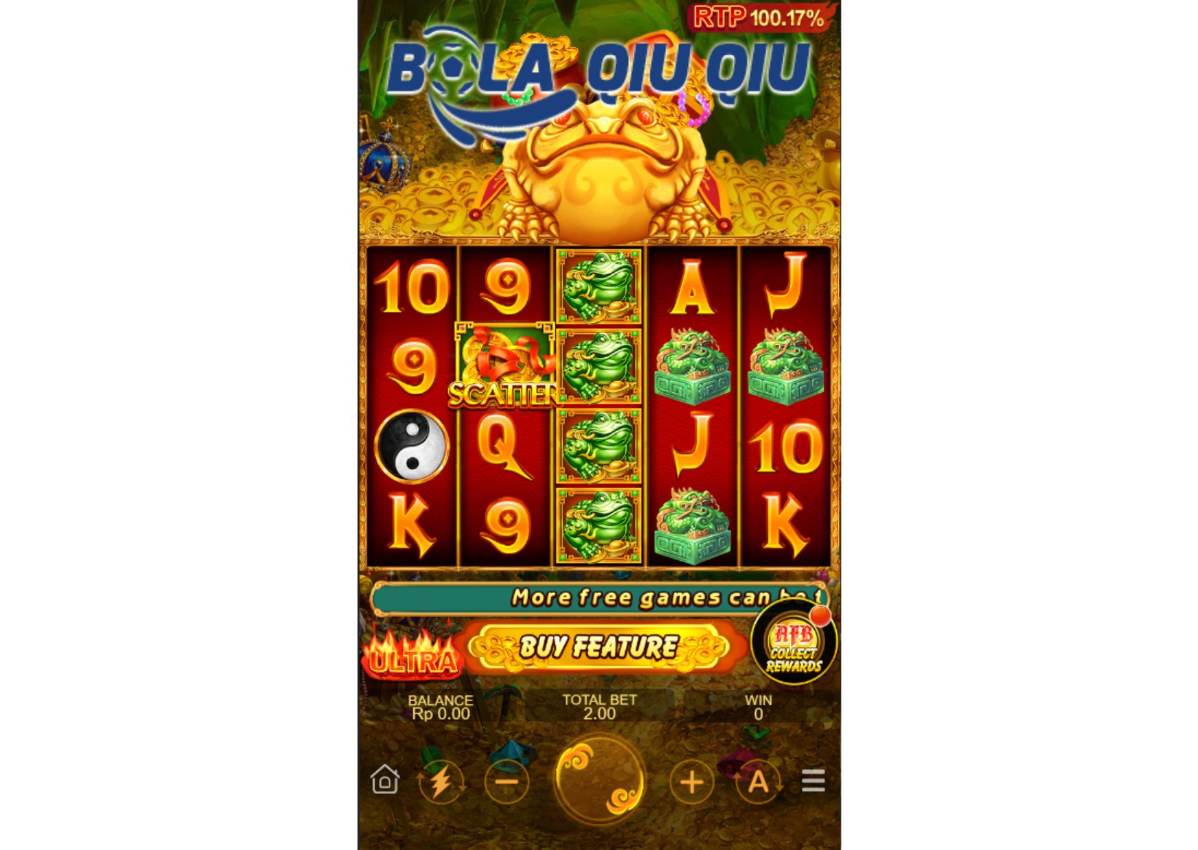 Penjelasan Fitur Jackpot dalam Slot Lucky Frog Ultra di Situs BolaQiuQiu