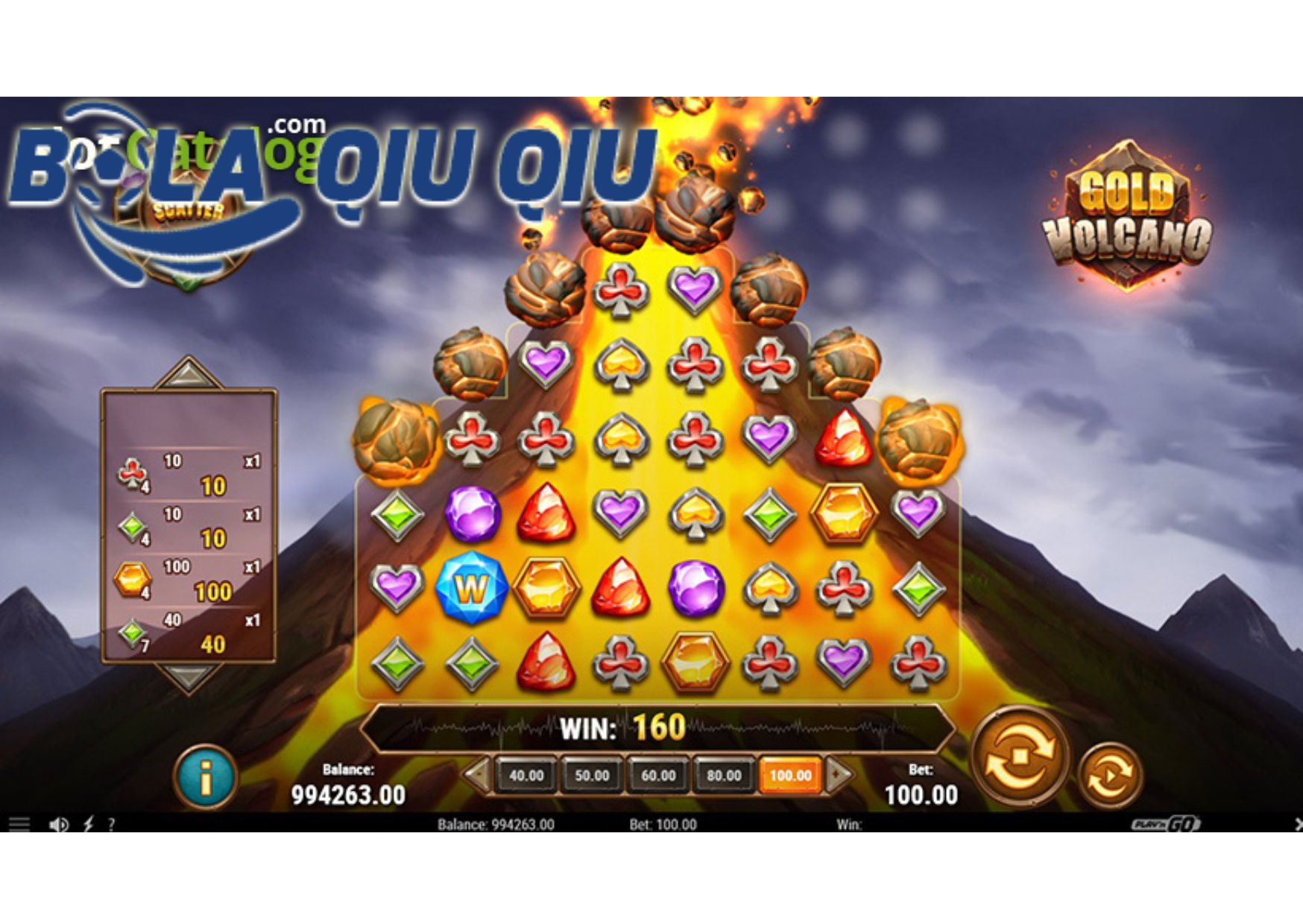 Fitur Bonus Slot Gold Volcano di Situs BolaQiuQiu