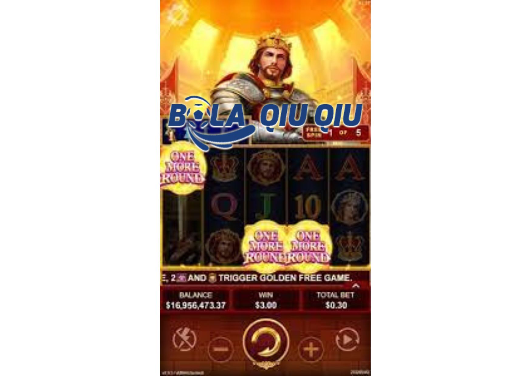 Fitur Multiplier Wilds Slot King Arthur’s Excalibur di BolaQiuQiu