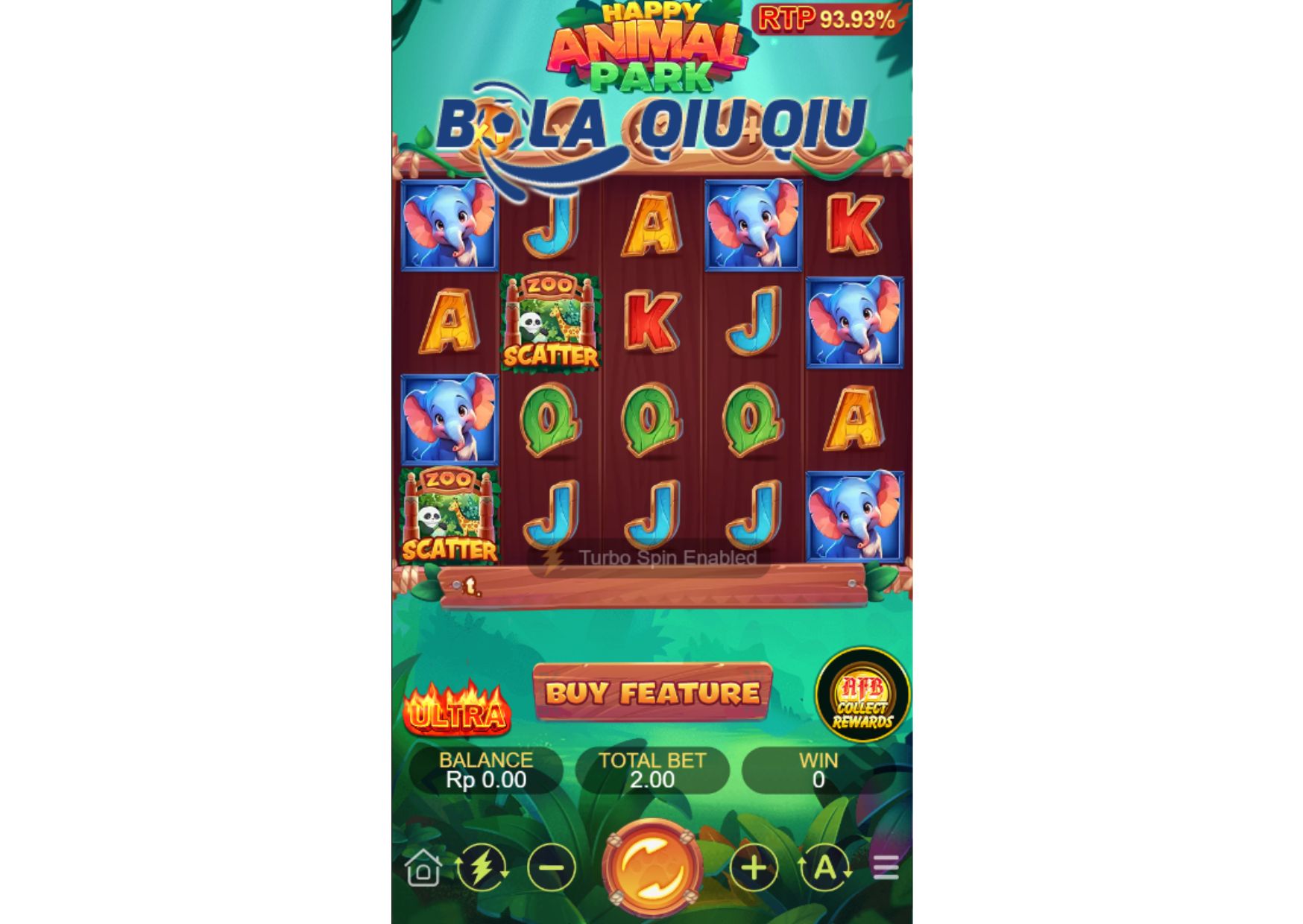 Fitur Cascading Reels di Slot Happy Animal Park pada situs BolaQiuQiu