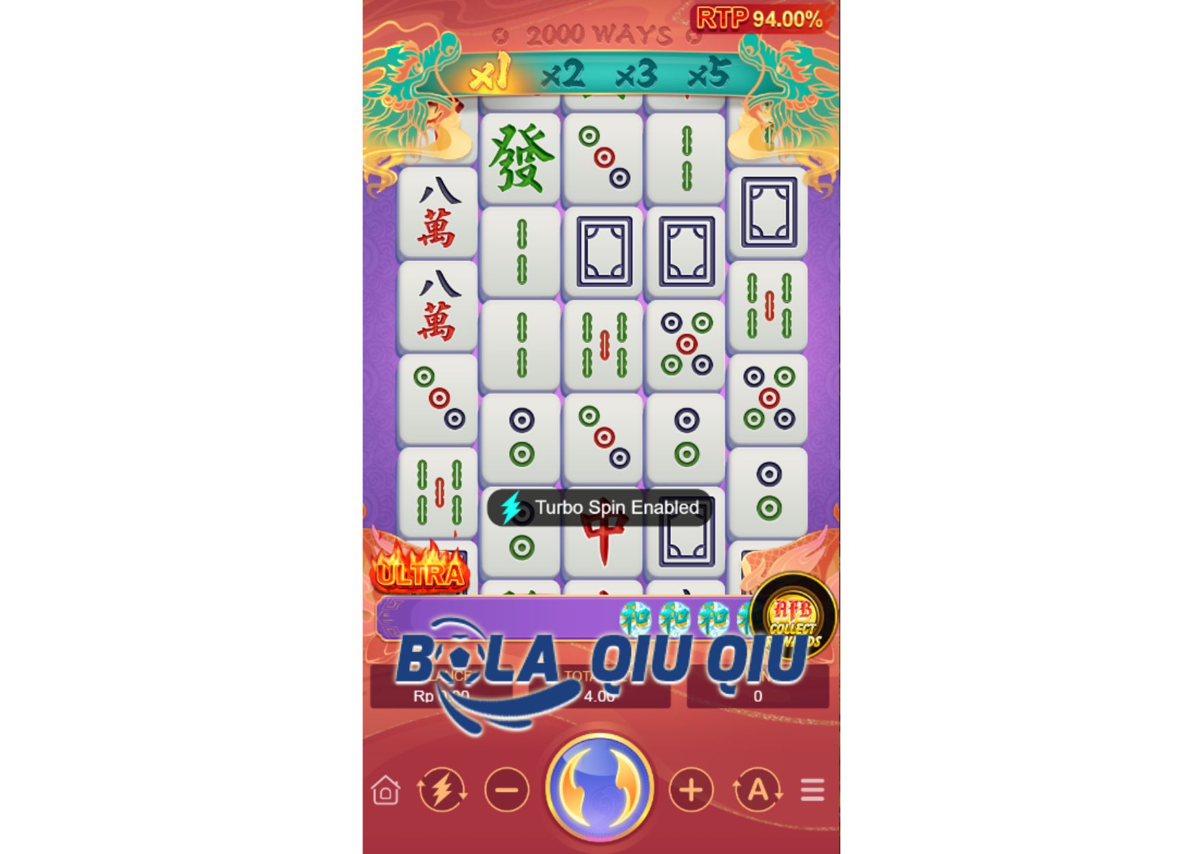 Pengganda Kemenangan pada Slot Kirin Mahjong Ultra di Situs Bolaqiuqiu